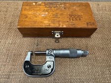 Tesa 0-1" Outside Micrometer Carbide Anvils - Swiss Made - 0.0002" graduations