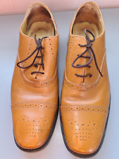 Samuel Windsor Brogue Style Tan Shoes size uk 11 in good used condition
