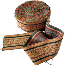 Vintage Wide Trim Braid Fabric Edging Curtain Cushions 30m 32 yds Roll