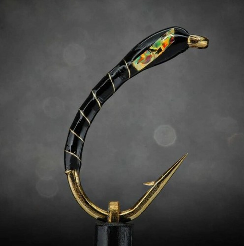 Black and gold buzzer - black,