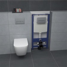 Rimless Square Wall Hung