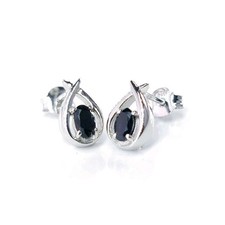Natural Sapphire Stud Earrings