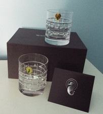 Waterford Crystal London Pair Of Double Old Fasioned Whiskey Tumblers New in Box