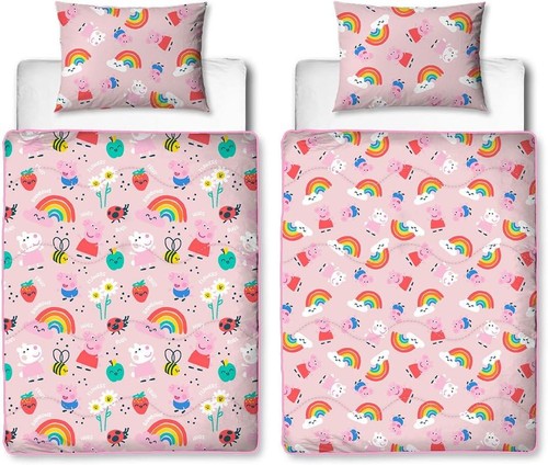 Peppa pig single bed coverless - pig,