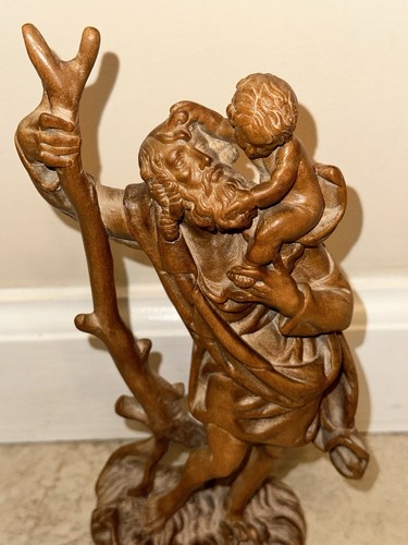 German carved christopher - german, st.