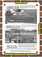 Metal Sign - 1959 Opel Caravan German Made American Style - 10x14 Inches