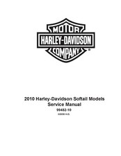 Printed Service Repair Manual 2010 Harley CVO Softail Convertible FLSTSE