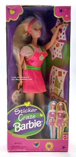 1997 sticker craze barbie doll - barbie,