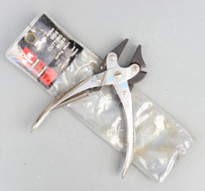 Vintage Rare MAUN Industries England Parallel Jaw Pliers Cutters Side Cutting