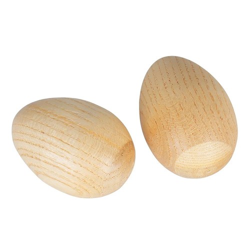 2pcs beige wooden maracas - 2pcs,