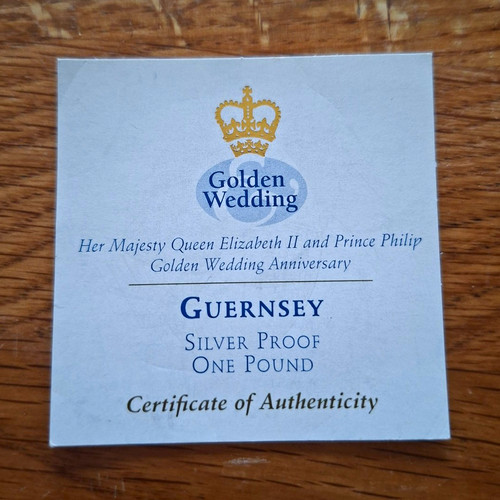 Guernsey 1972 silver proof - 1972, £1
