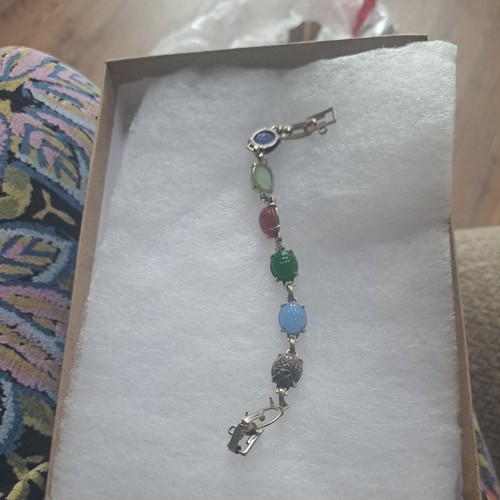 Vintage scarab bracelet - vintage,