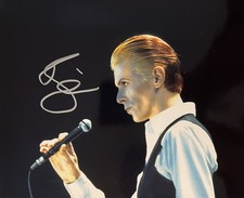 David Bowie signed photo with