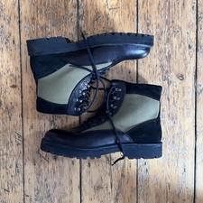 Maharishi x Fracap M120 Boots Black and Green Vibram Sole Size UK 9