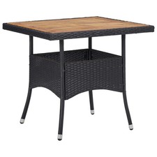 Dining Table Black and Brown