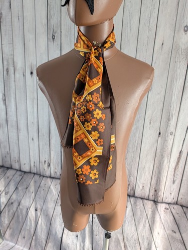 Vintage gents floral scarf - floral,
