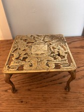 Brass trivet hearth or pot