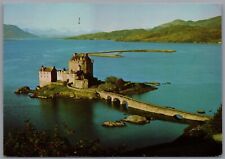 Eilean Donan Castle and Lochaish Ross-shire Scotland Postcard Postmark 1977