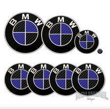 For BMW Badge Satin Carbon
