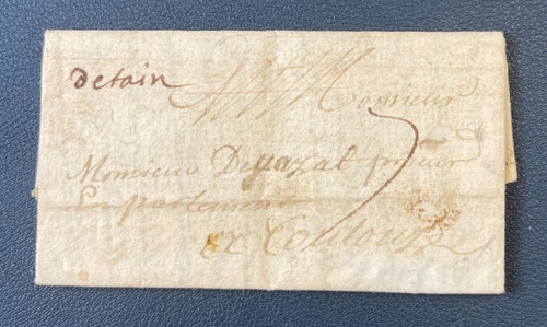 Letter tournon rhone - of, on