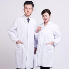 White lab coat laboratory - white,
