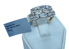 Danburite  9K Gold Ring Size N