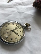 Jaeger LeCoultre pocket watch with silver chain-working order