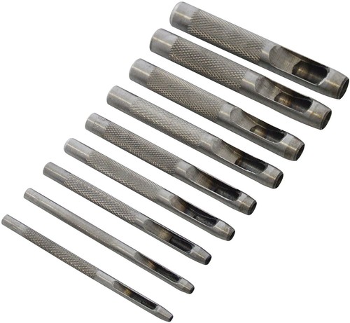 9pc hollow punch set - 9pc, 2.5