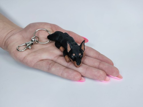 Printed doberman pinscher - 3d,