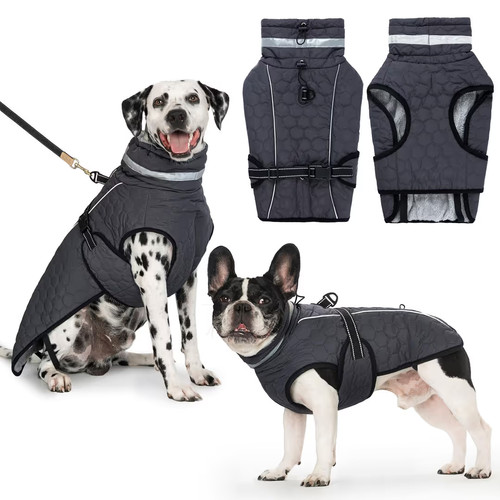 Large waterproof dog coat - large, with