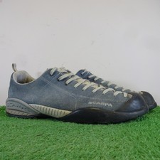 Scarpa Boots Size 10 Men's Light Blue Suede Leather Approach Mojito Hiking Shoes