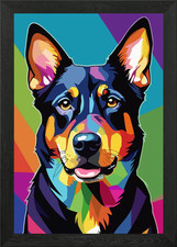 Colorful Beauceron Dog
