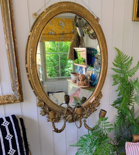 Antique carved giltwood - , framed