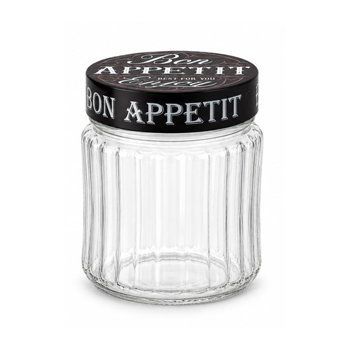 Glass jar with - 1l,