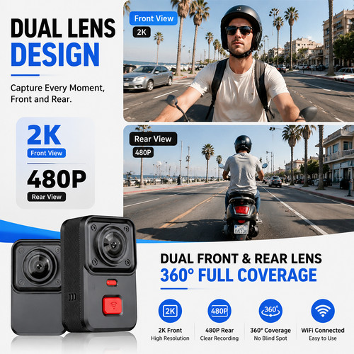 Wifi motorcycle dash - hd, 2k