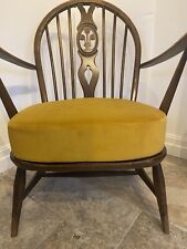CUSHION ONLY For Ercol 305 tub chair Plush Velvet TURMERIC