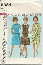 S 5384 sewing pattern 60's