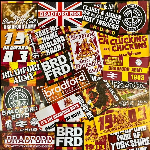 100 bradford city stickers - city,