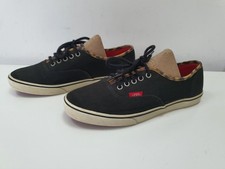 Vans Lo Pro Skate Shoes Trainers Black & Leopard UK Size 5.5 VGC Unisex US 8