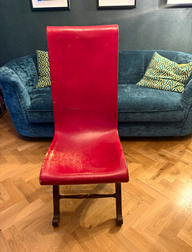Set vintage red - of, leather