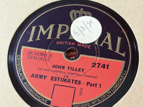 John tilley army - army, estimates