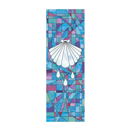 Stained glass shell - stained,