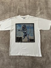 Rolling Stones Bridges to Babylon European Tour 1998 White XL Liquid Blue Unworn