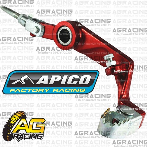 Apico red rear foot brake - red,