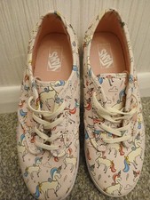 Vans Unicorn Child UK4 Canvas Shoes Very Rare