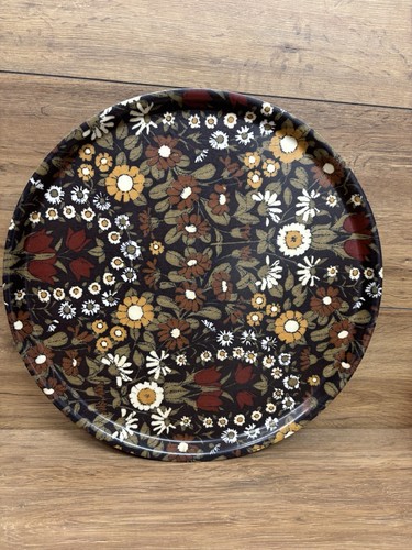 Vintage thetford brown floral - brown,