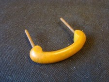 Vintage Art Deco Bakelite ??  Plastic Pull D Handle Salvage Drawer Cabinet