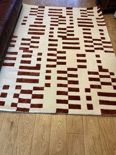 Turkish wool rug cream - rug:,
