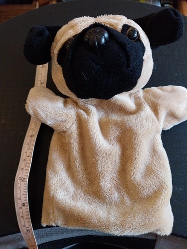 Pug dog hand - dog, glove