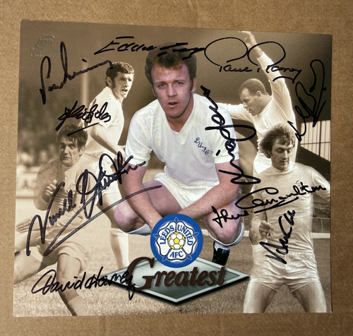 Rare multi signed futera - signed, leeds